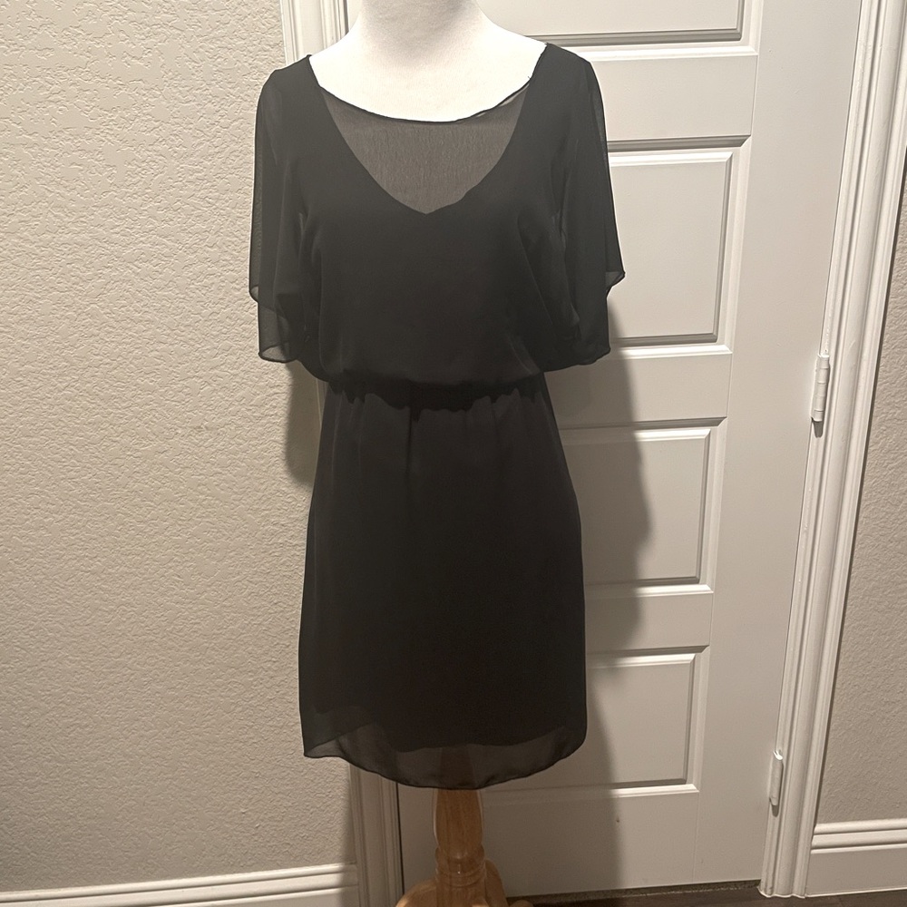 BCBG generation draped chiffon dress
